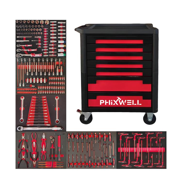 719502 PHIXWELL Armoire à outils 7 tiroirs