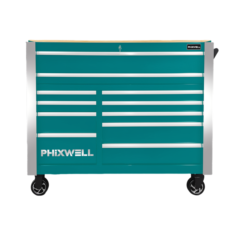 719520PHIXWELL Armoire à outils 11 tiroirs avec ensemble d'outils 377 pièces