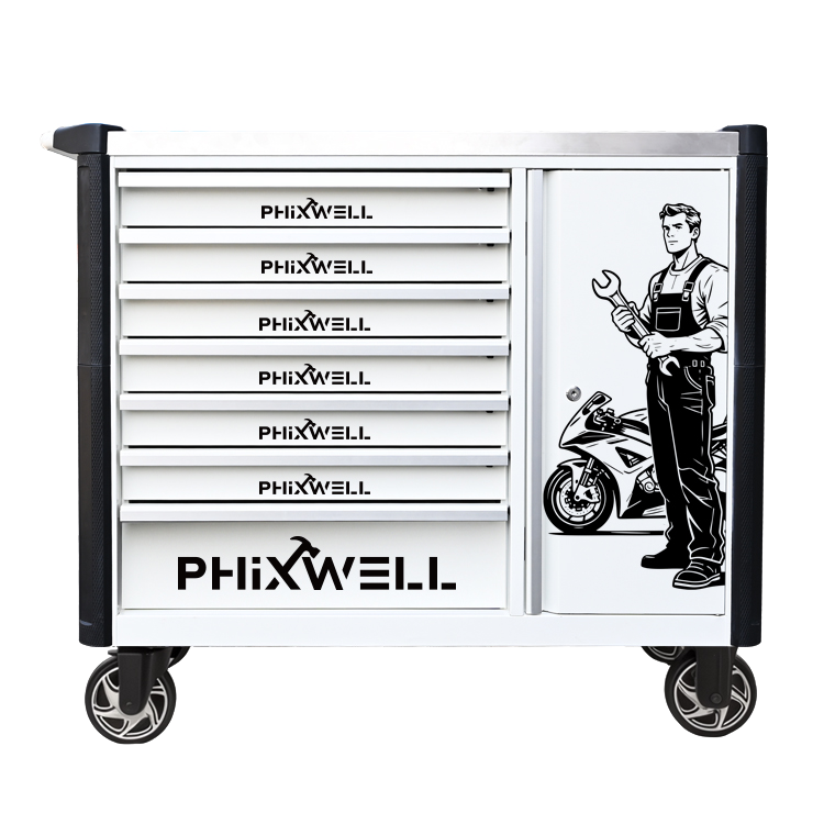 719516 PHIXWELL Armoire à outils nouveau modèle à 7 tiroirs