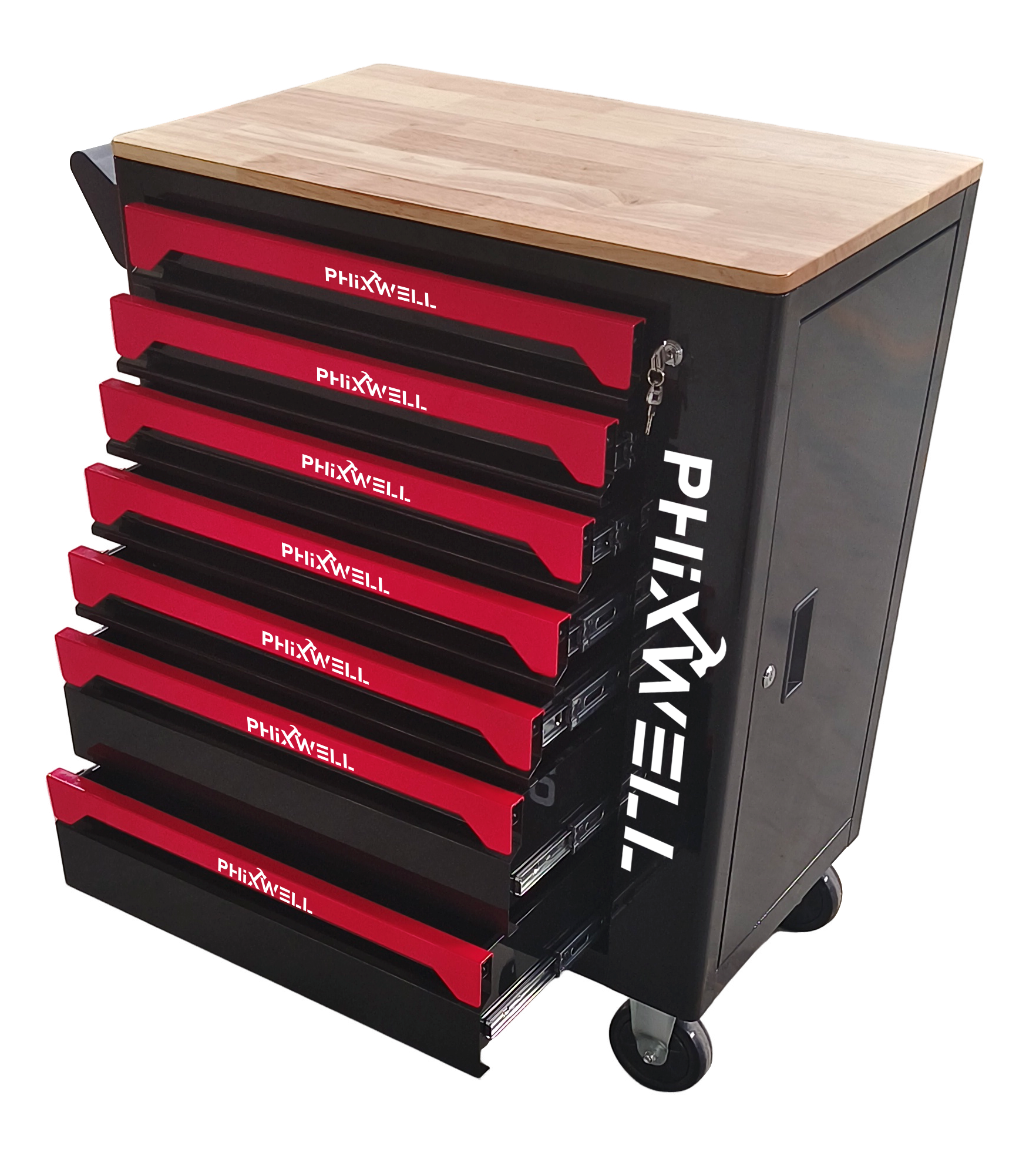 719507 PHIXWELL Armoire à outils 7 tiroirs avec comptoir