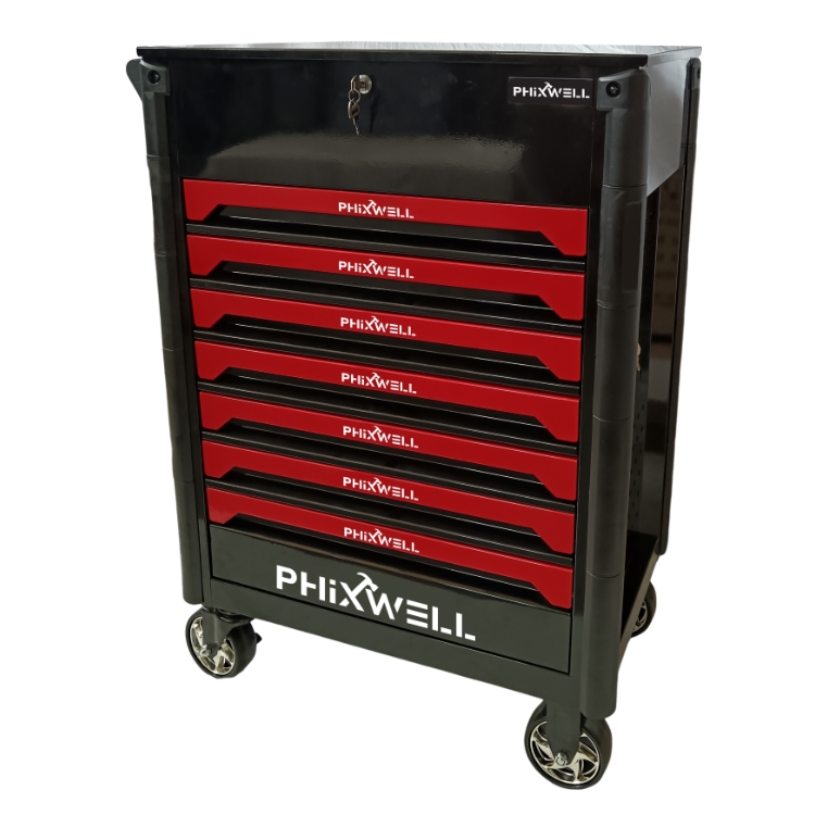 719508 PHIXWELL Armoire de rangement pour outils 7 tiroirs