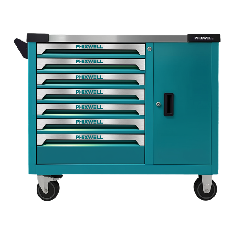 719514 PHIXWELL Armoire à outils 7 tiroirs avec porte latérale