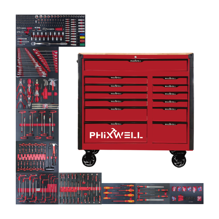 719518 PHIXWELL grande armoire à outils 13 tiroirs