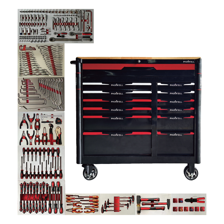 719519 PHIXWELL Armoire à outils 13 tiroirs