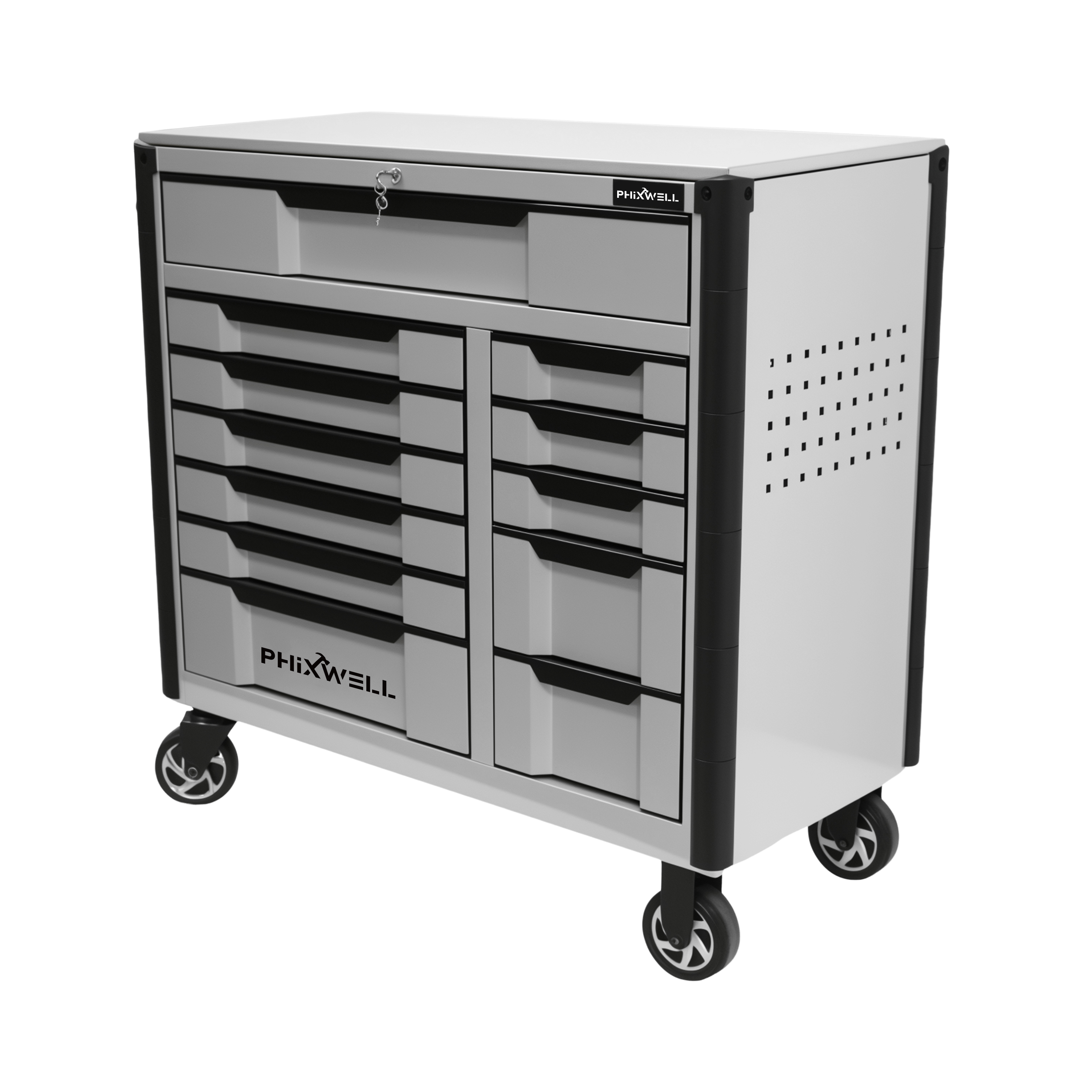 719517 NOUVEAU lancement PHIXWELL Armoire à outils 12 tiroirs