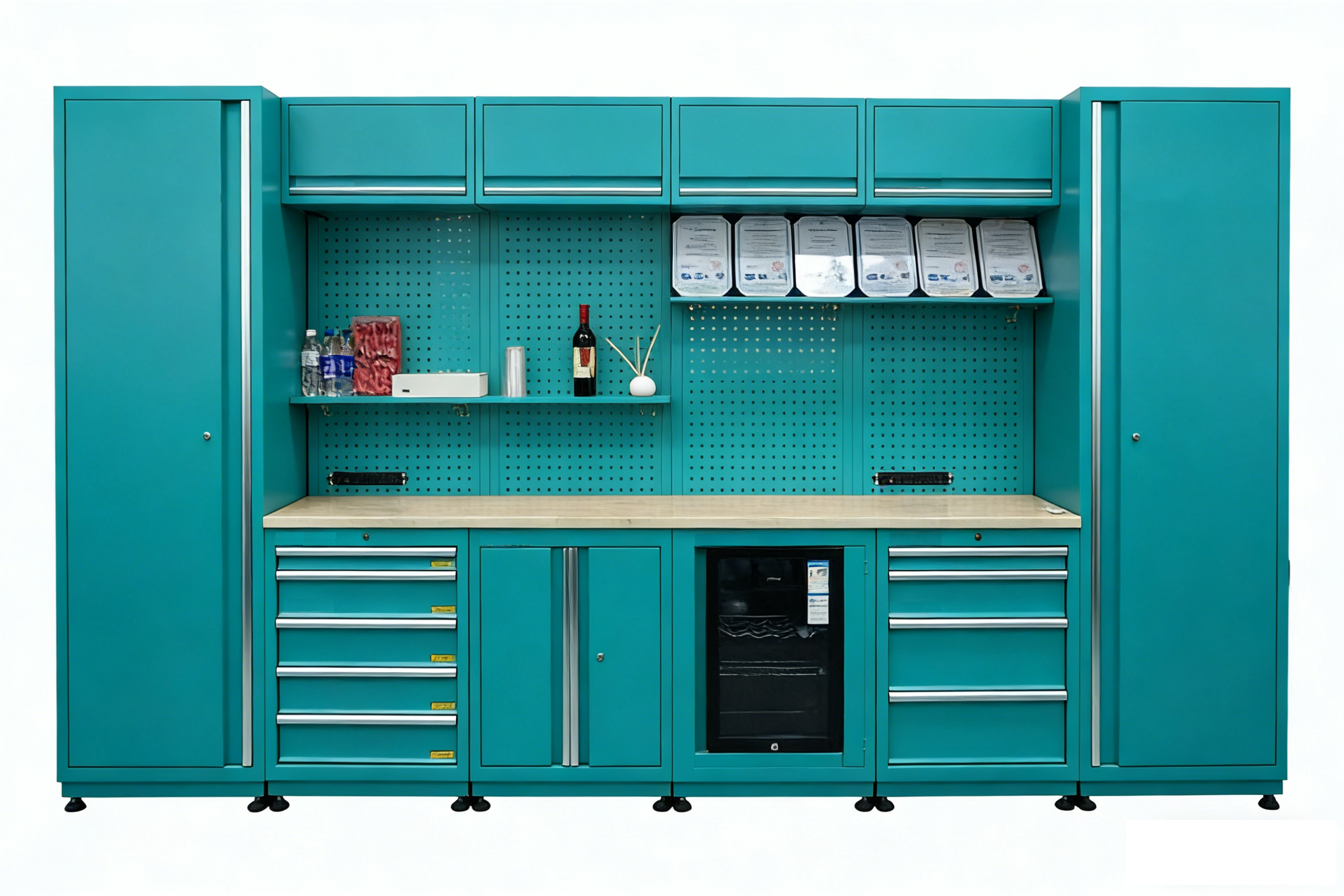 Armoire combinée de rangement modulaire d'atelier