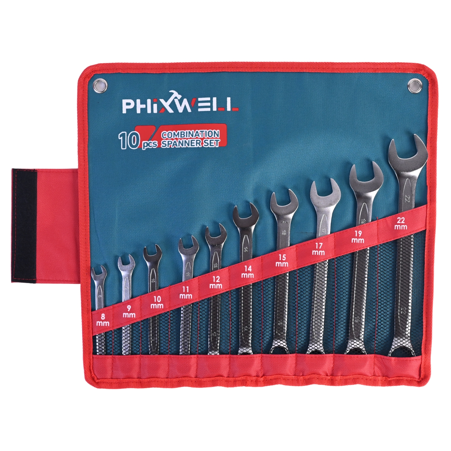717532 PHIXWELL Jeu de 10 clés mixtes