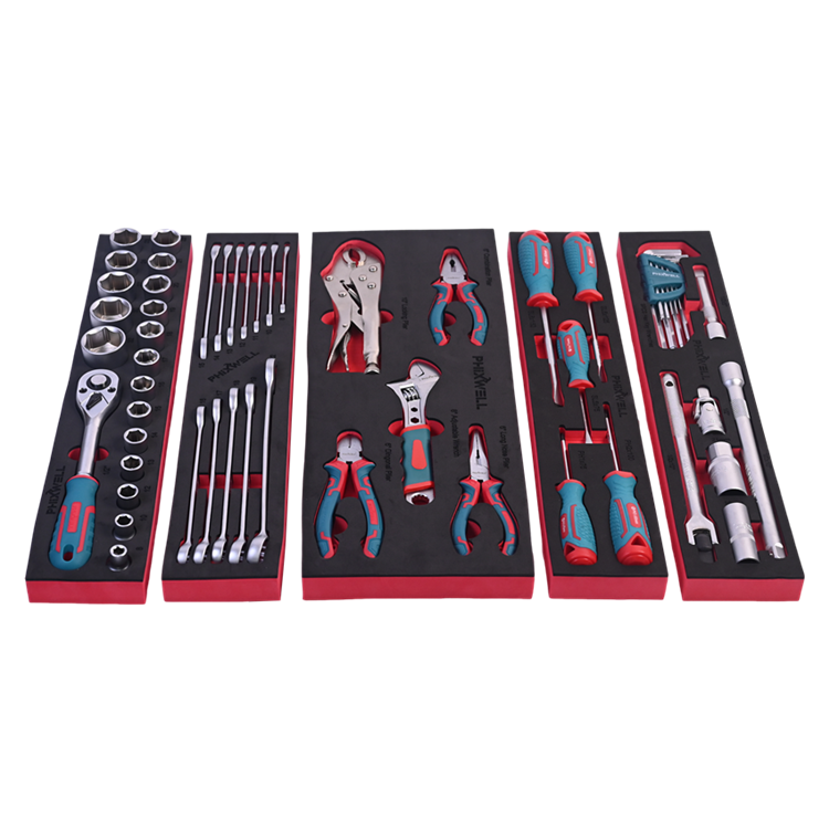 717302 PHIXWELL 56 pièces boîte de fer domestique ensemble d'outils à main