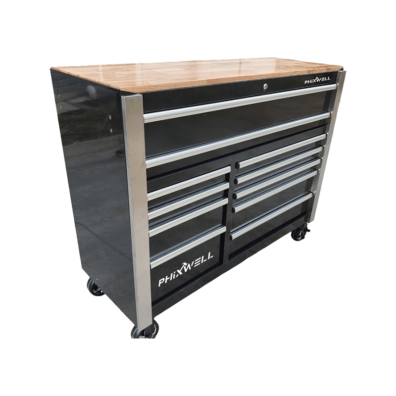 719520PHIXWELL Armoire à outils 11 tiroirs avec ensemble d'outils 377 pièces