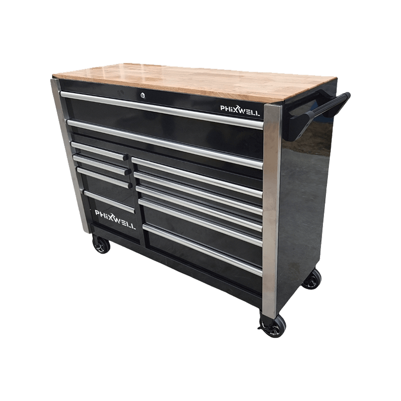 719520PHIXWELL Armoire à outils 11 tiroirs avec ensemble d'outils 377 pièces