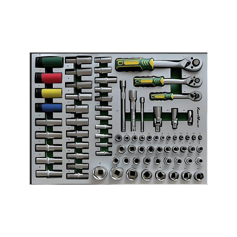 719509 PHIXWELL Armoire de rangement pour outils à 7 tiroirs avec ensemble d'outils de 309 pièces