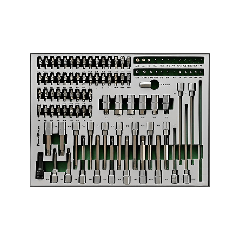 719509 PHIXWELL Armoire de rangement pour outils à 7 tiroirs avec ensemble d'outils de 309 pièces